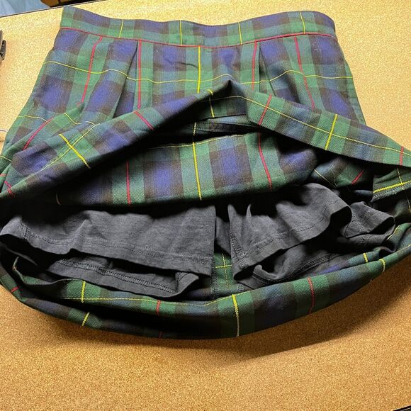 Lands End Skort 6 Womens Plaid Golf Tennis A-Line Short Pleated‎ Active Bottoms - Picture 3 of 12